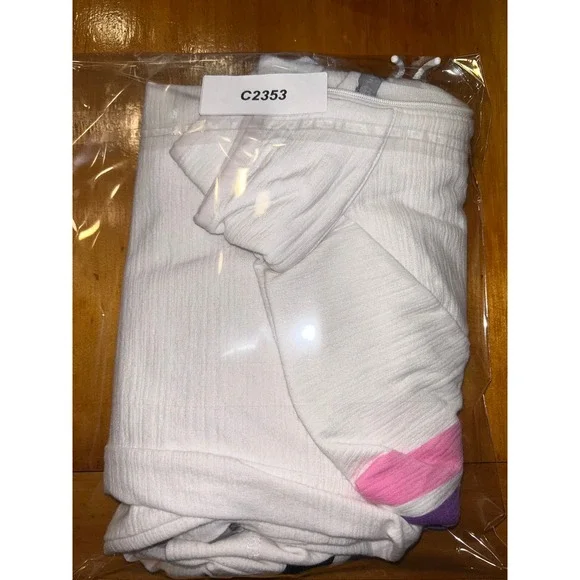 T by Talbots Womens XS White Striped Quarter Zip Pullover UPF 50+ Mock Neck Top - Picture 10 of 11